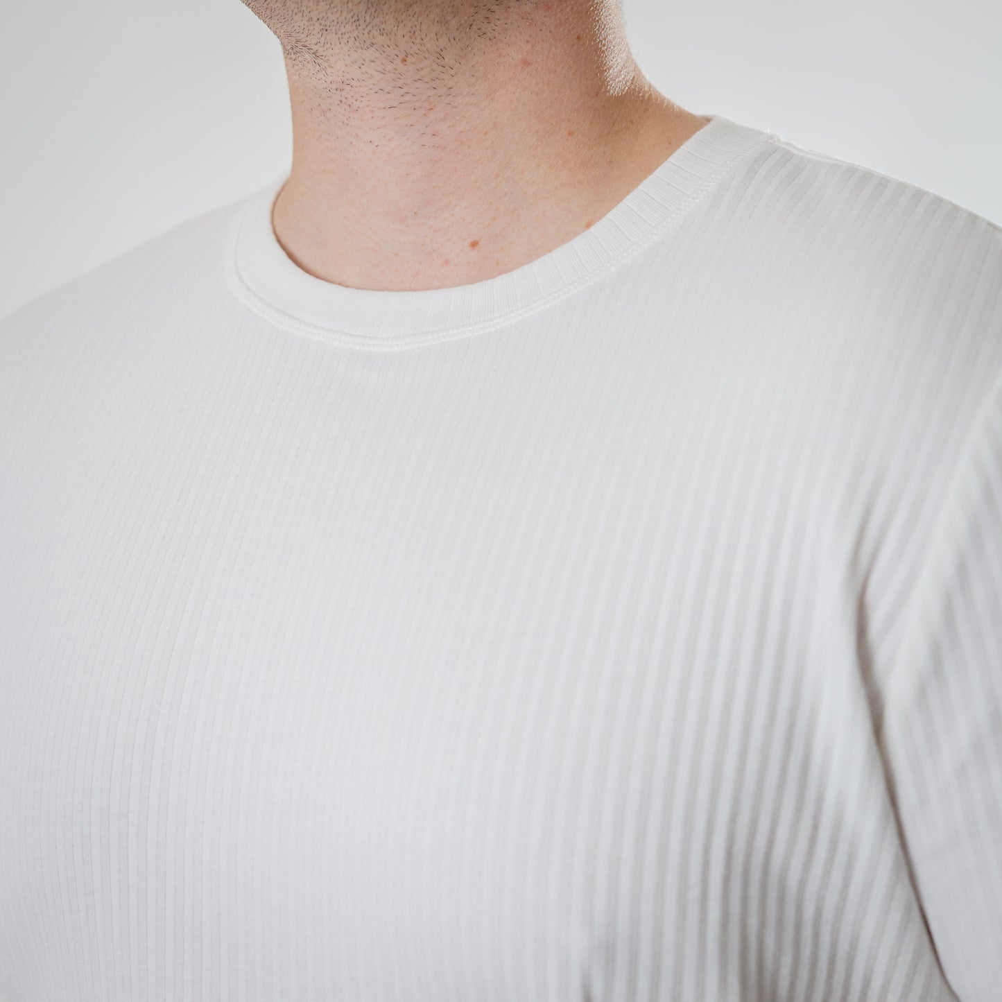 Elite Ribbed T-shirt (White)