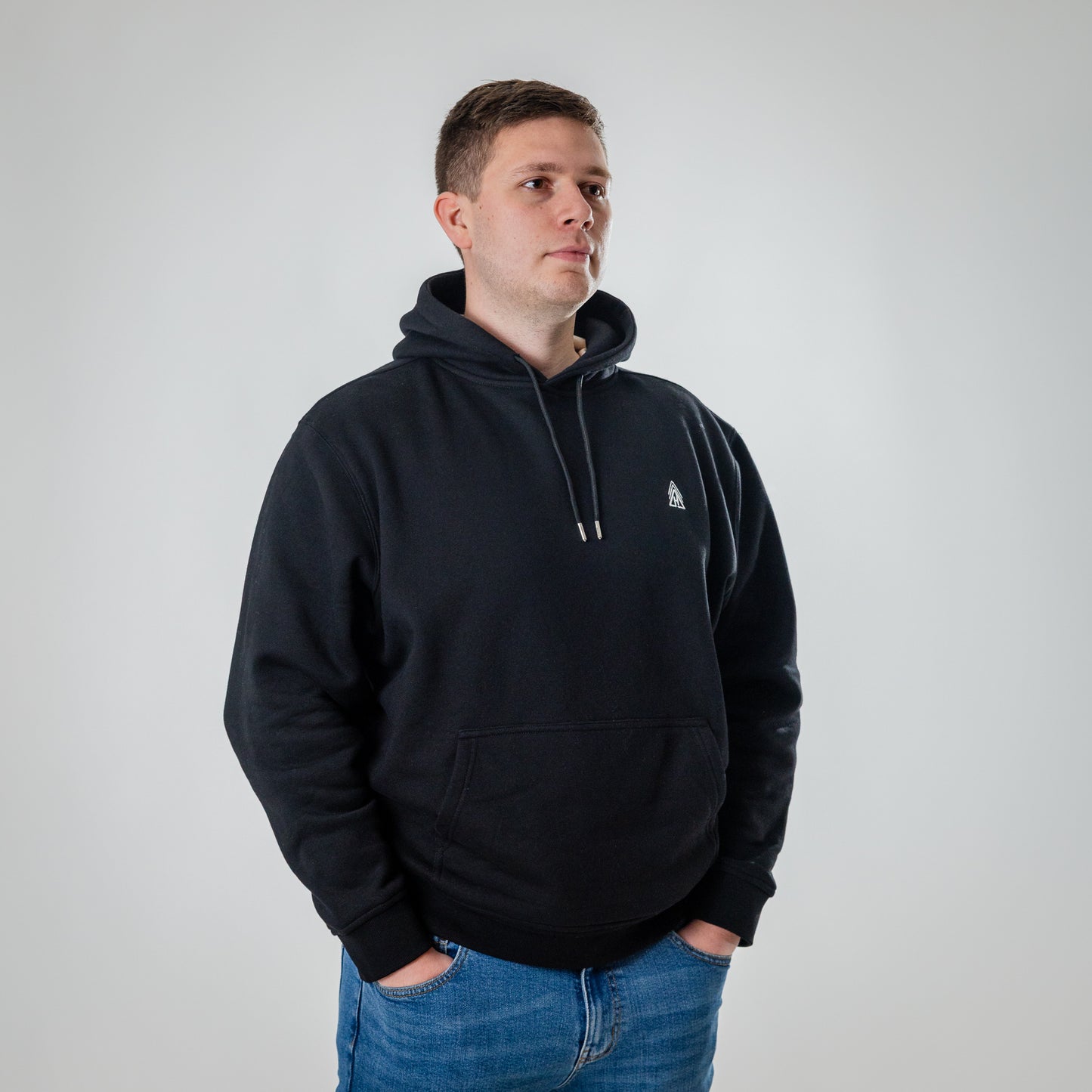 Hidden Reality Elevate Hoodie black front view UK