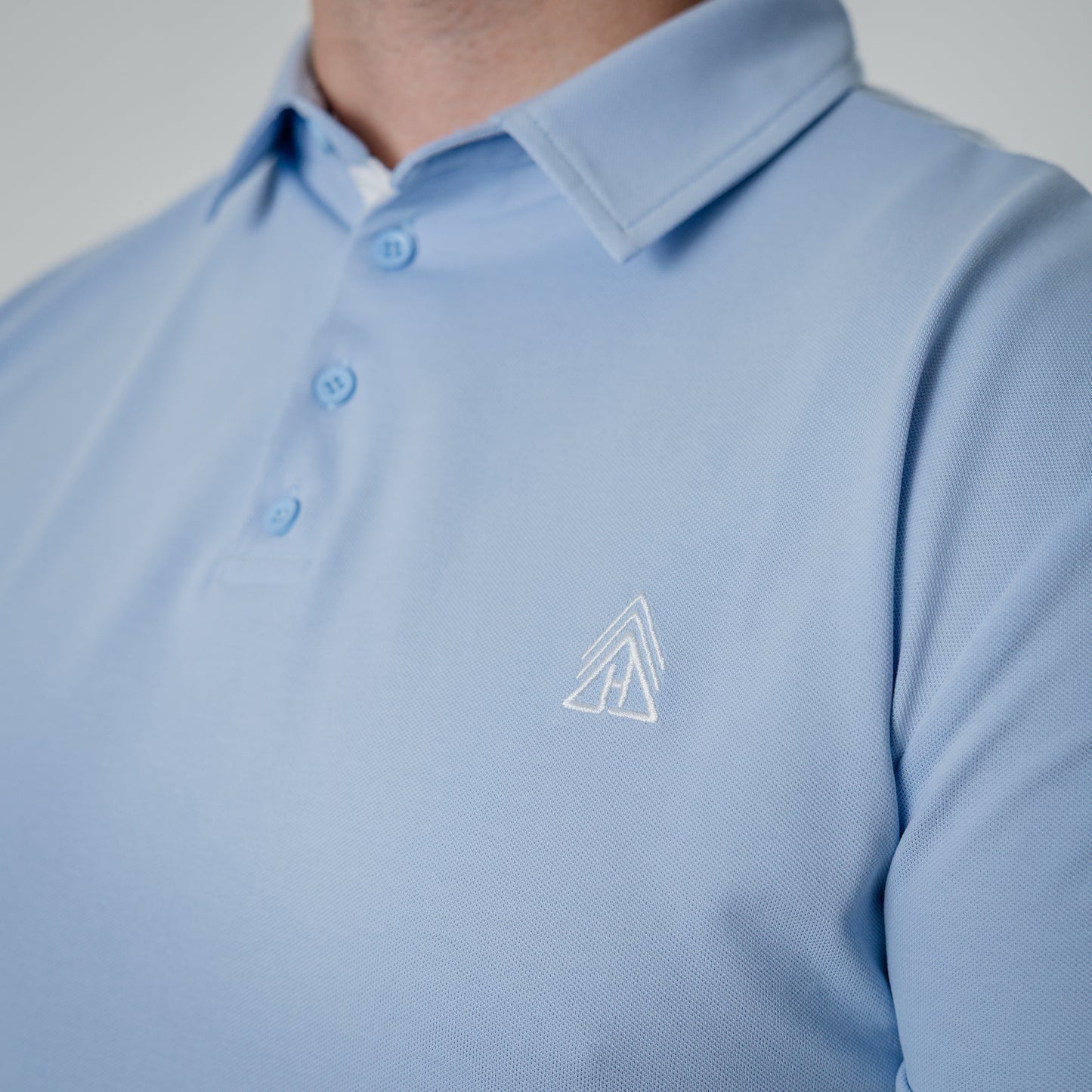 Legacy Buttoned Polo (Blue)