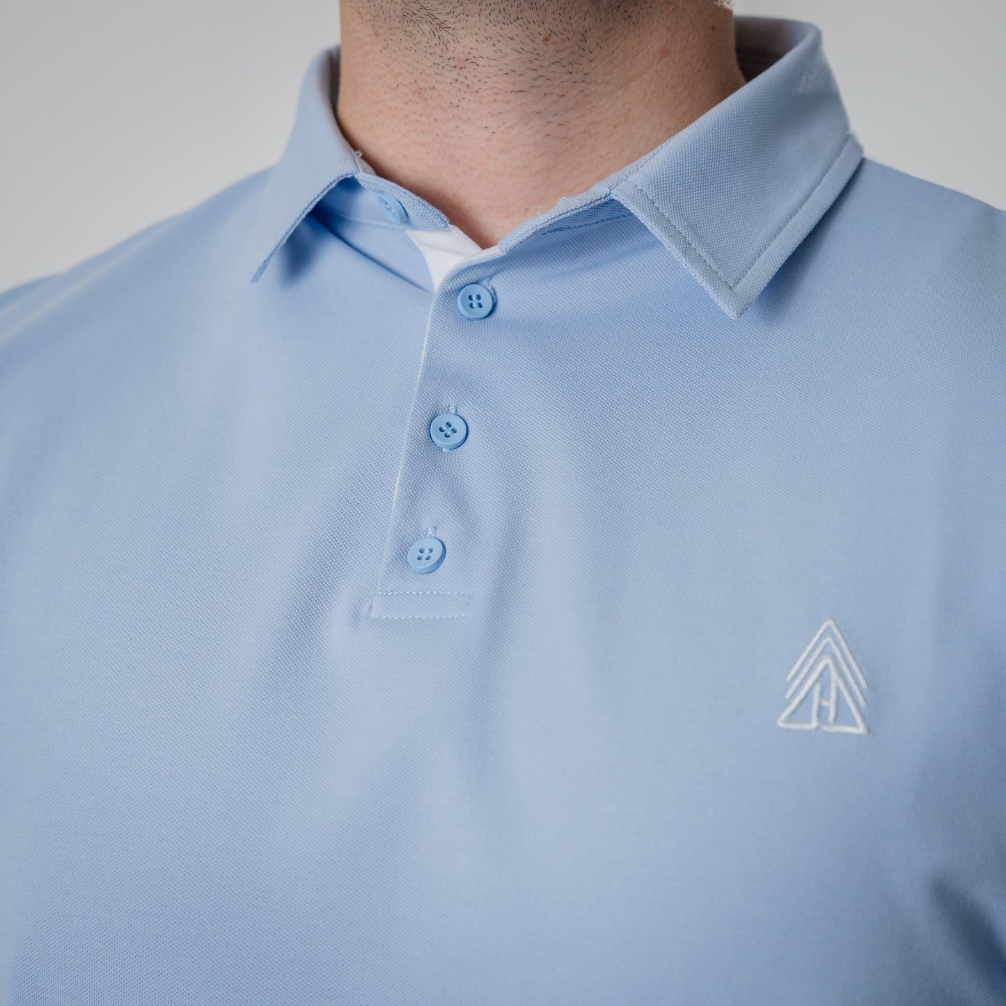 Legacy Buttoned Polo (Blue)